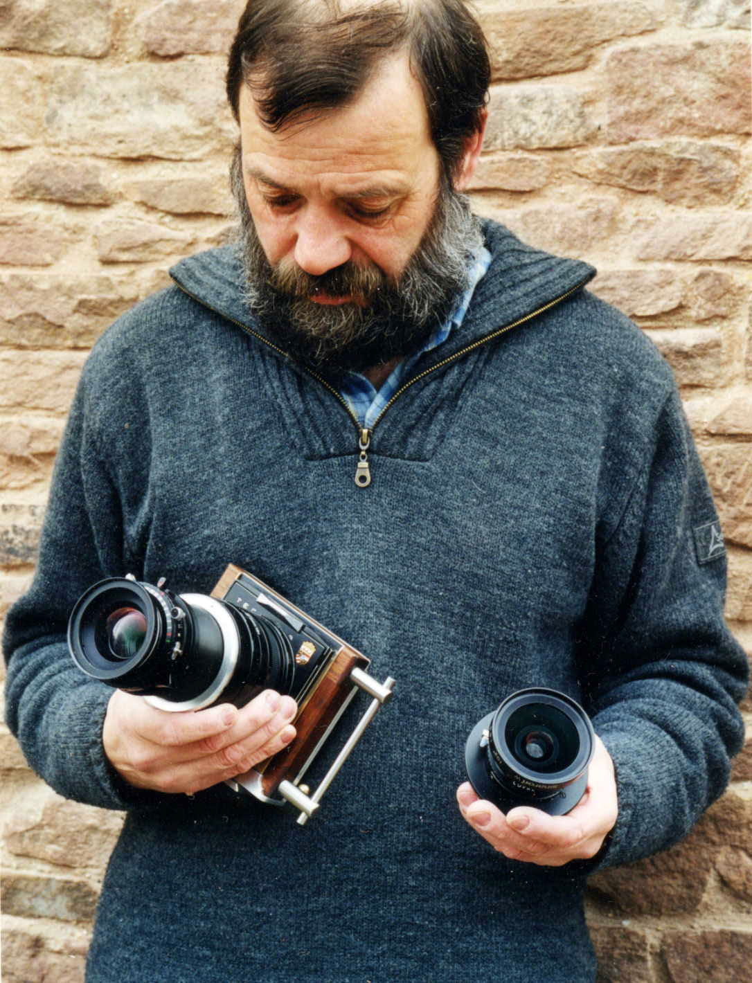 Kamera mit angesetzten Apo 180mm, sowie Wechselobjektiv 90mm